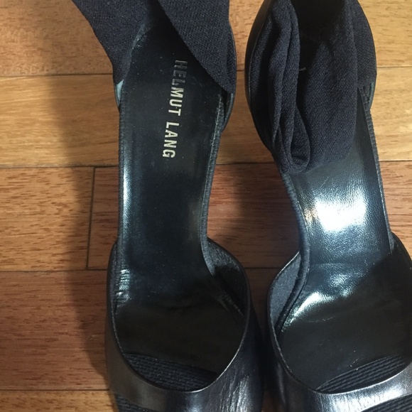 VINTAGE HELMUT LANG LEATHER HEELS - Picture 8 of 10
